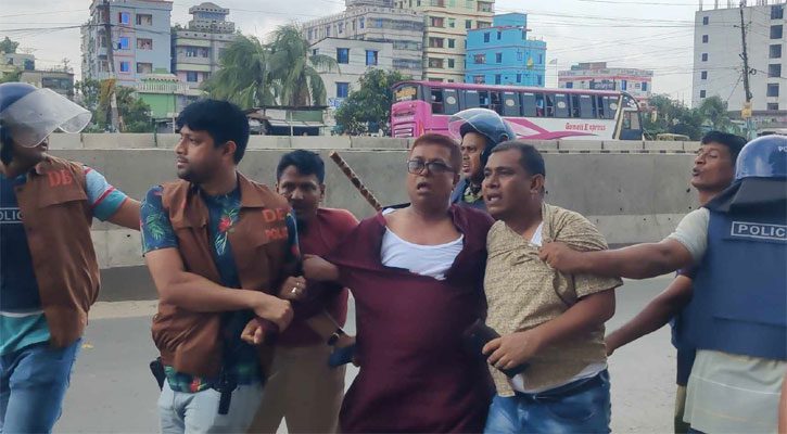 নারায়ণগঞ্জে পুলিশ বিএনপি সংঘর্ষে গুলিবিদ্ধ ৫, আটক ৫