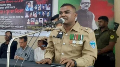 অর্থমন্ত্রীর জন্য ভোট চাওয়া সেই ওসি পুলিশ লাইনে সংযুক্ত