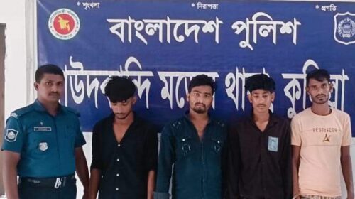দাউদকান্দিতে কিশোরীকে দলবদ্ধ ধর্ষণের ঘটনায় গ্রেপ্তার ৪ জন