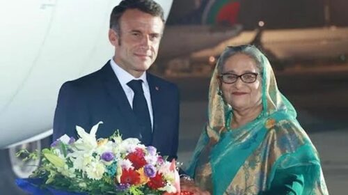 প্রধানমন্ত্রীকে ধন্যবাদ জানিয়ে প্রেসিডেন্ট ম্যাক্রোঁর টুইট