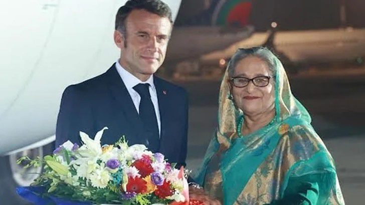 প্রধানমন্ত্রীকে ধন্যবাদ জানিয়ে প্রেসিডেন্ট ম্যাক্রোঁর টুইট