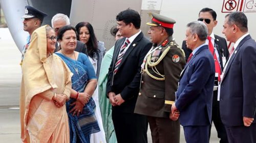 দিল্লিতে পৌঁছেছেন প্রধানমন্ত্রী শেখ হাসিনা