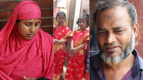আইসিইউতে এক মেয়েকে রেখে আরেক মেয়েকে দাফন