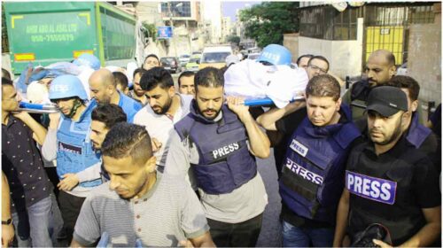 হামাস-ইসরায়েল চলমান যুদ্ধে নিহত ১১ সাংবাদিক