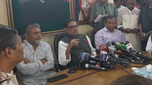 হিন্দু সম্প্রদায়ের পূজামণ্ডপ-বাড়িঘর পাহারার নির্দেশ ওবায়দুল কাদেরের