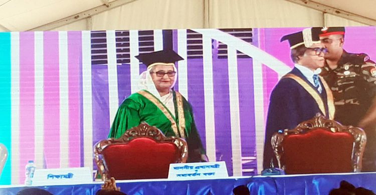 ঢাকা বিশ্ববিদ্যালয়ের সমাবর্তন অনুষ্ঠানে প্রধানমন্ত্রী