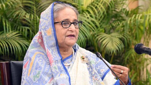 ফিলিস্তিনে ইসরায়েলের আগ্রাসন বন্ধ করার আহ্বান প্রধানমন্ত্রীর