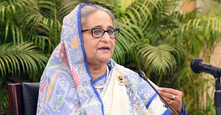 ফিলিস্তিনে ইসরায়েলের আগ্রাসন বন্ধ করার আহ্বান প্রধানমন্ত্রীর