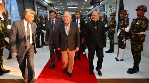 ঢাকা ছাড়লেন জাতিসংঘ মহাসচিব