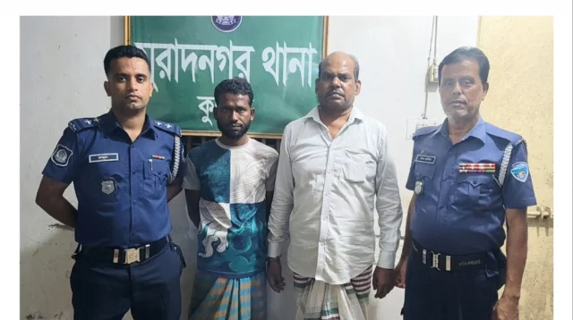 মুরাদনগরে ২৬ লিটার চোলাই মদসহ ১ জন আটক, মাদকসেবী যুবকের কারাদণ্ড